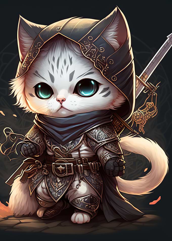 Cat Warrior Chibi