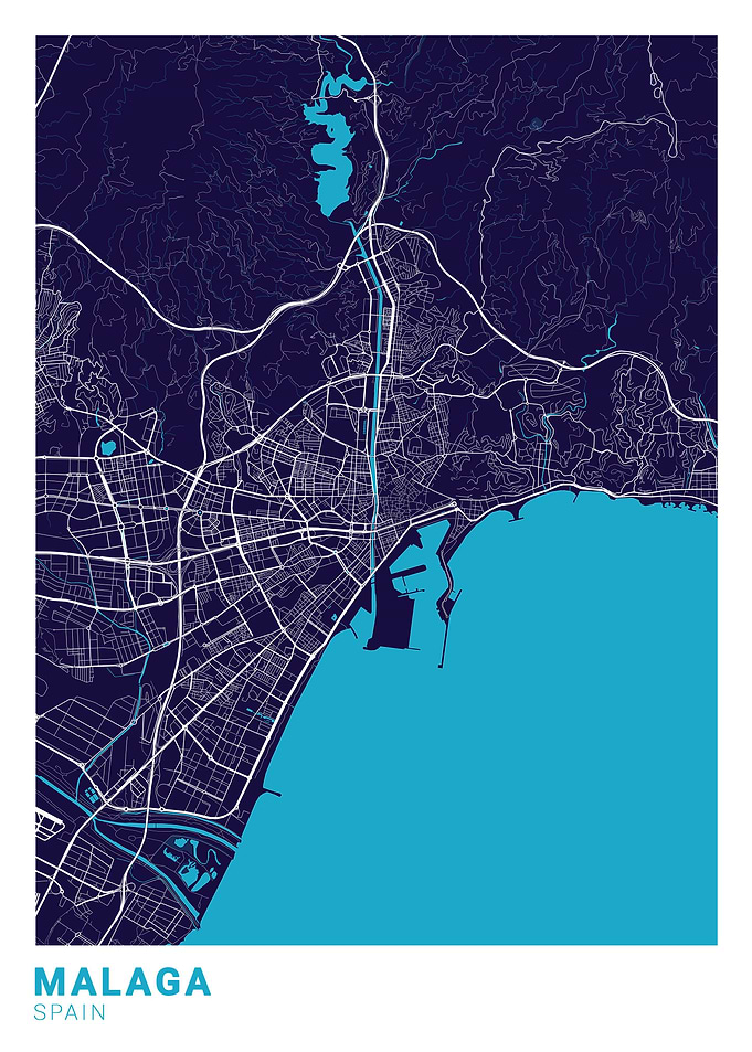 Malaga City Map