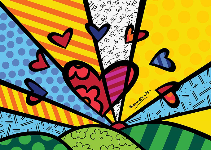 Happy Heart Art Colors