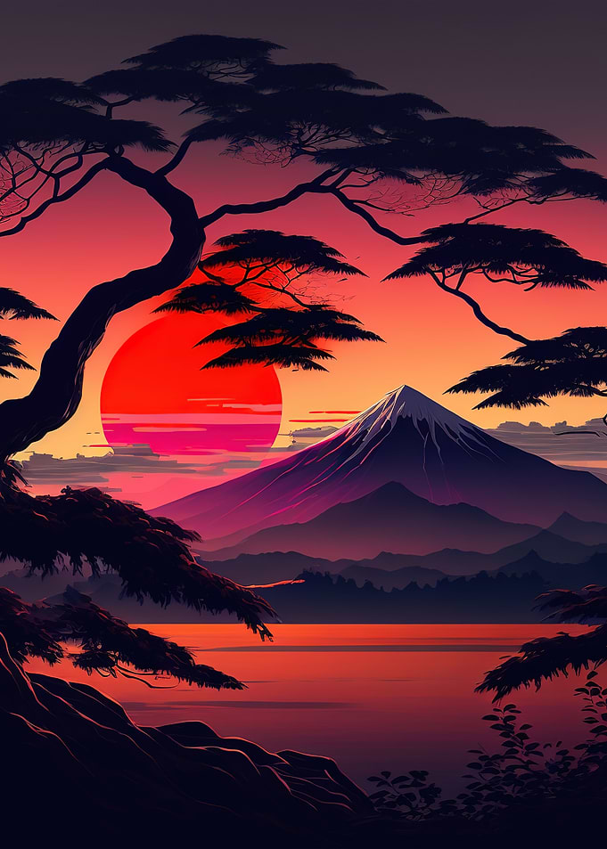 Beautiful Japan Sunset