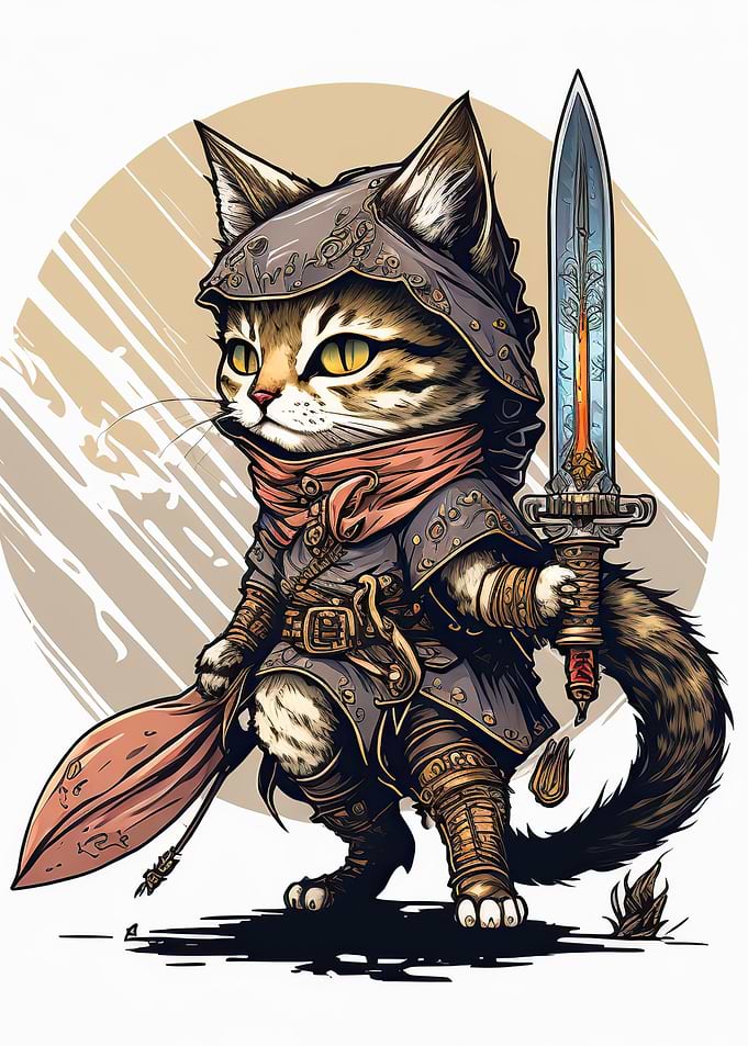 Cat Warrior Chibi