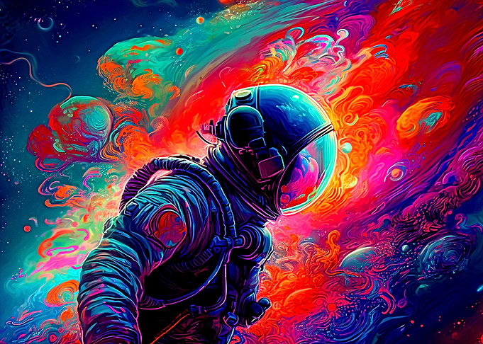 Colorful Astronaut
