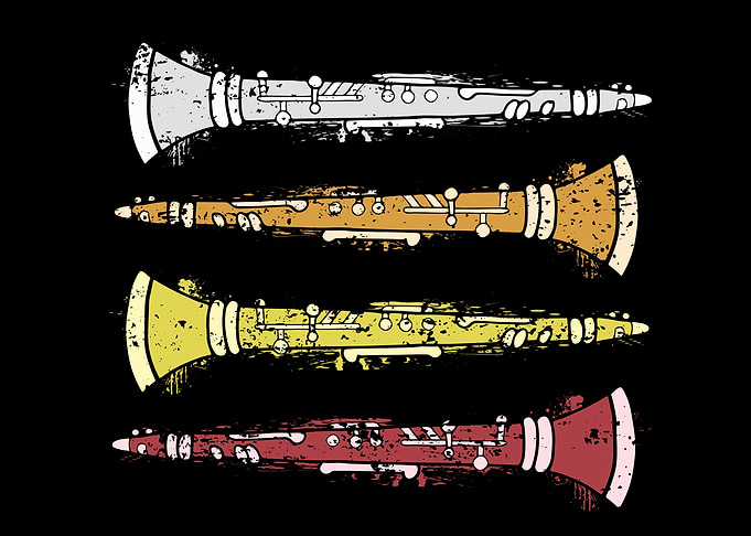 Retro Clarinet Player Gift