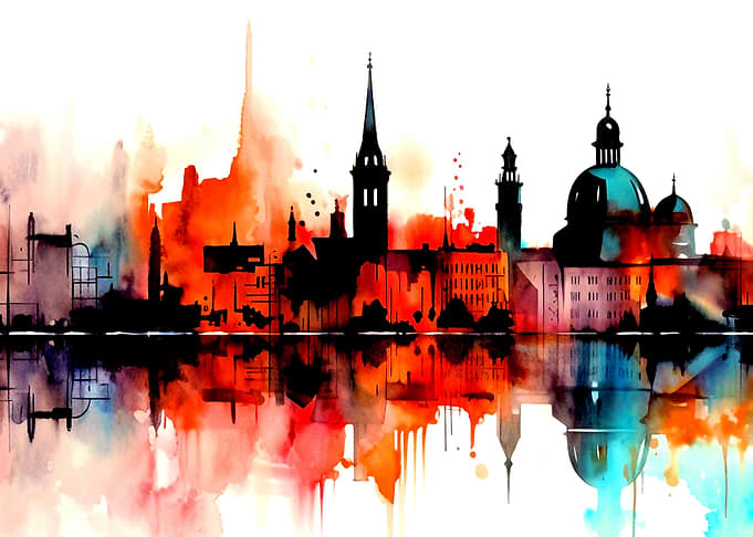 Watercolor City