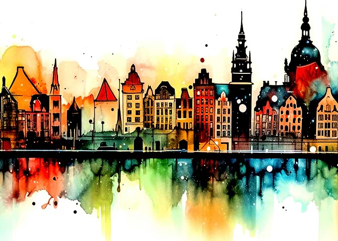 Watercolor City