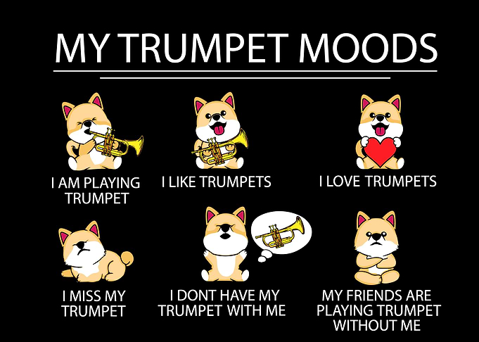 Shiba Inu Trumpet Dog Gift