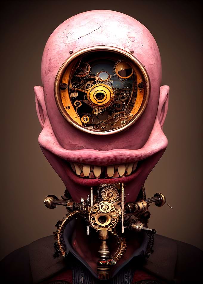 56 Steampunk Devil Clown