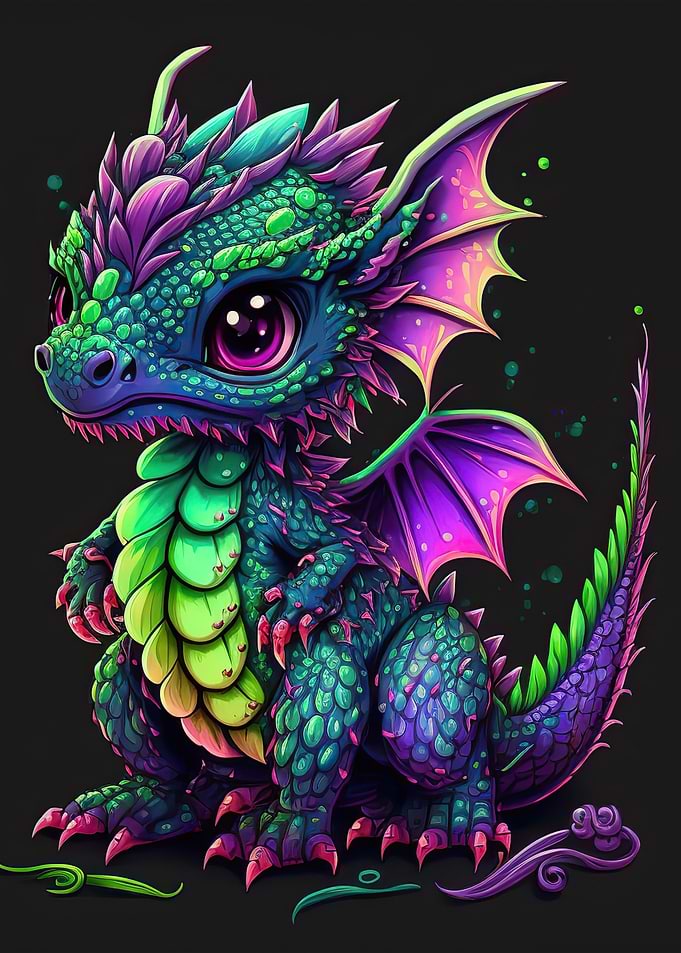 baby dragon neon