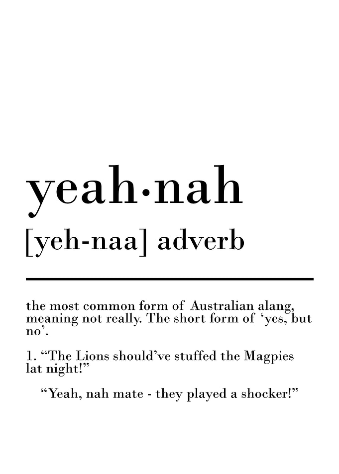 yeah nah