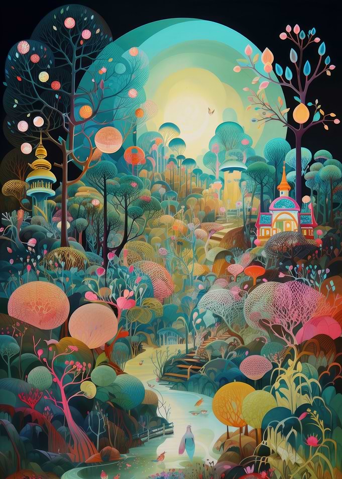 Colorful digital drawing