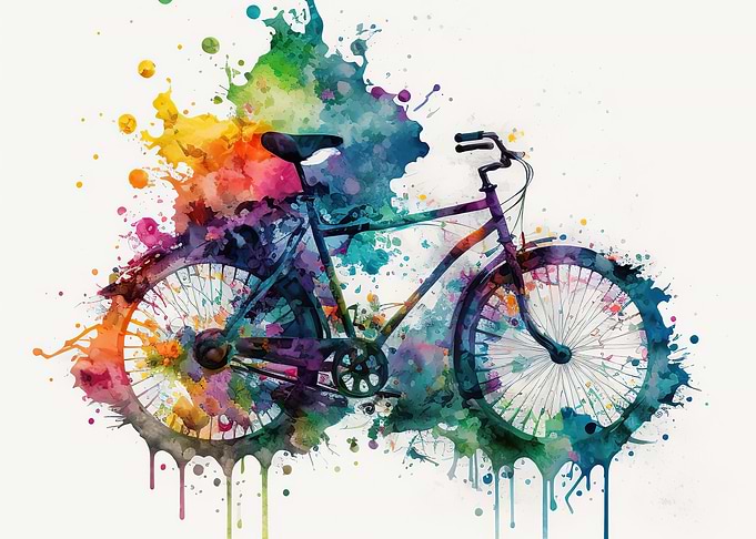 Bike watercolor