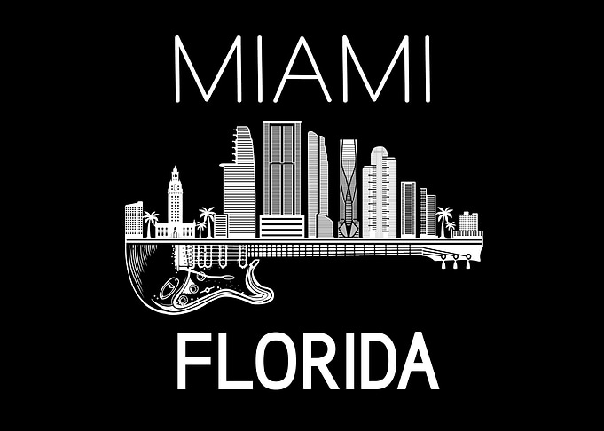 Miami Guitar Gift Florida
