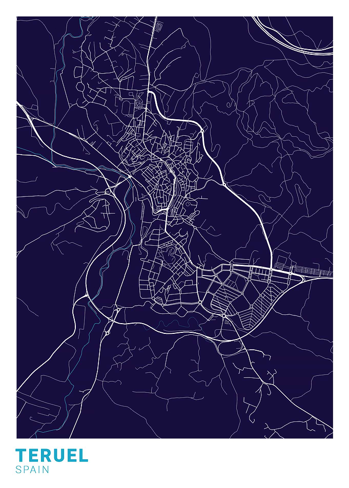 Teruel City Map