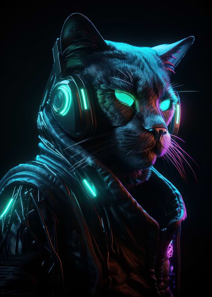 Cyberpunk Cat