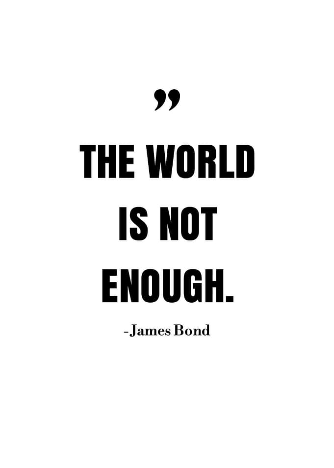 James Bond quotes