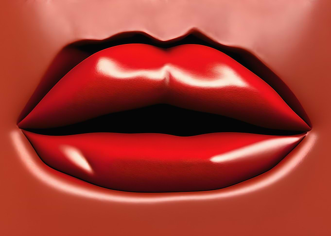 Lips chocolate dark meltin