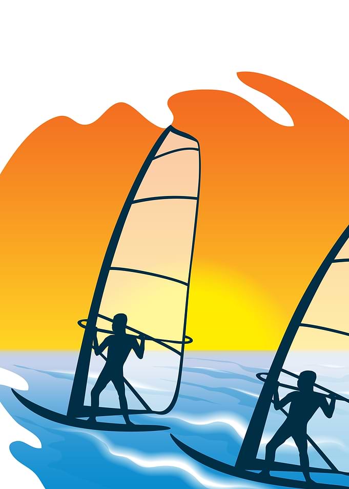 SURF ON THE SUNSET