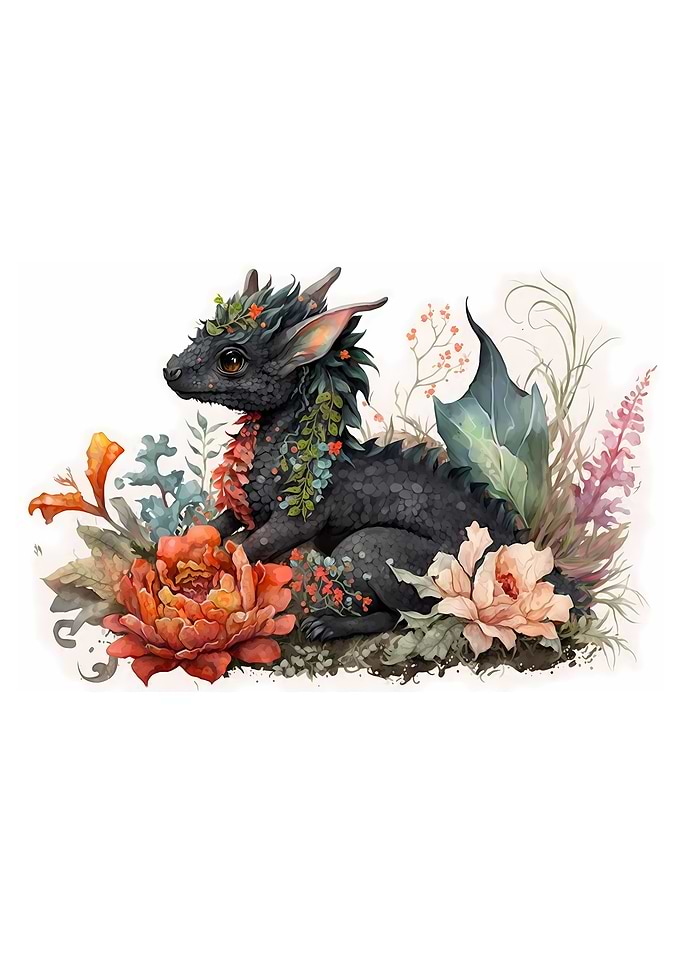 Cute Black Dragon