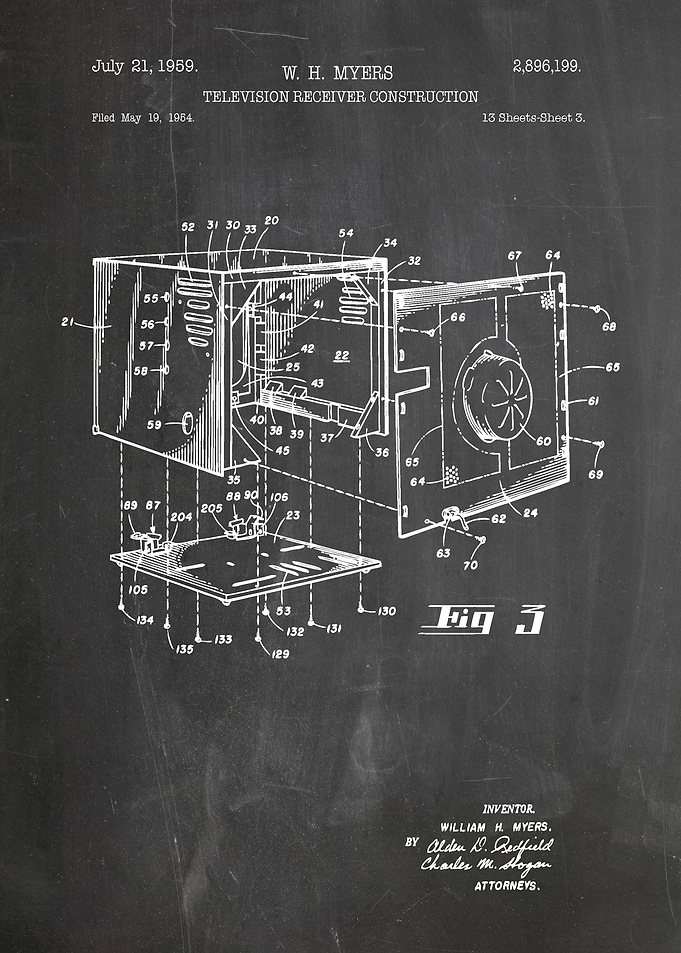 television reciever patent