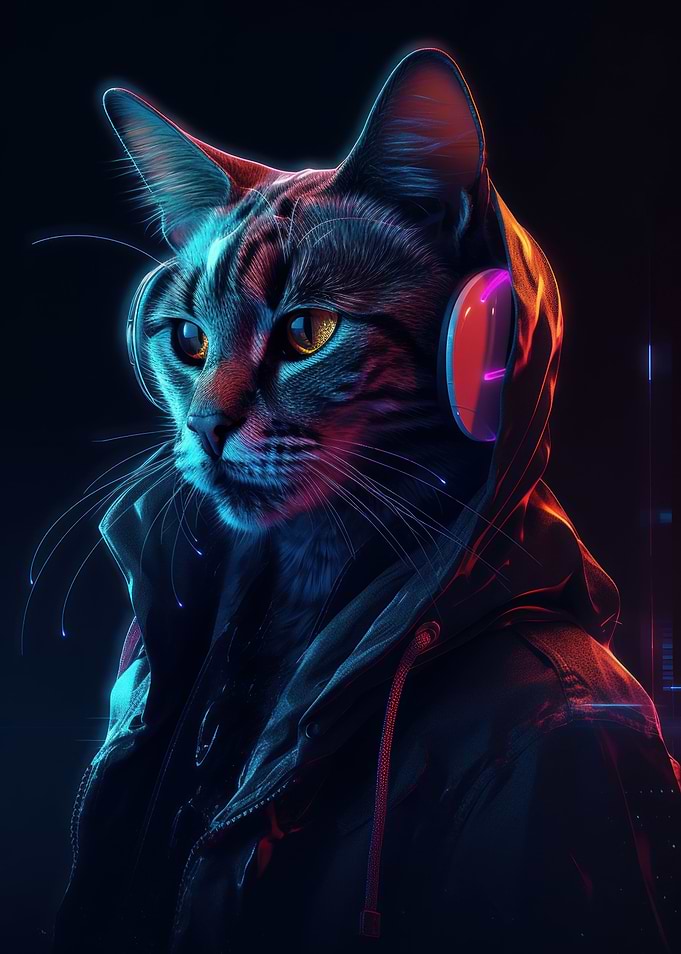 Cyberpunk Cat