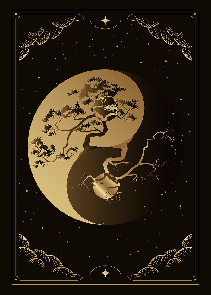Yin and yang Bonsai tree