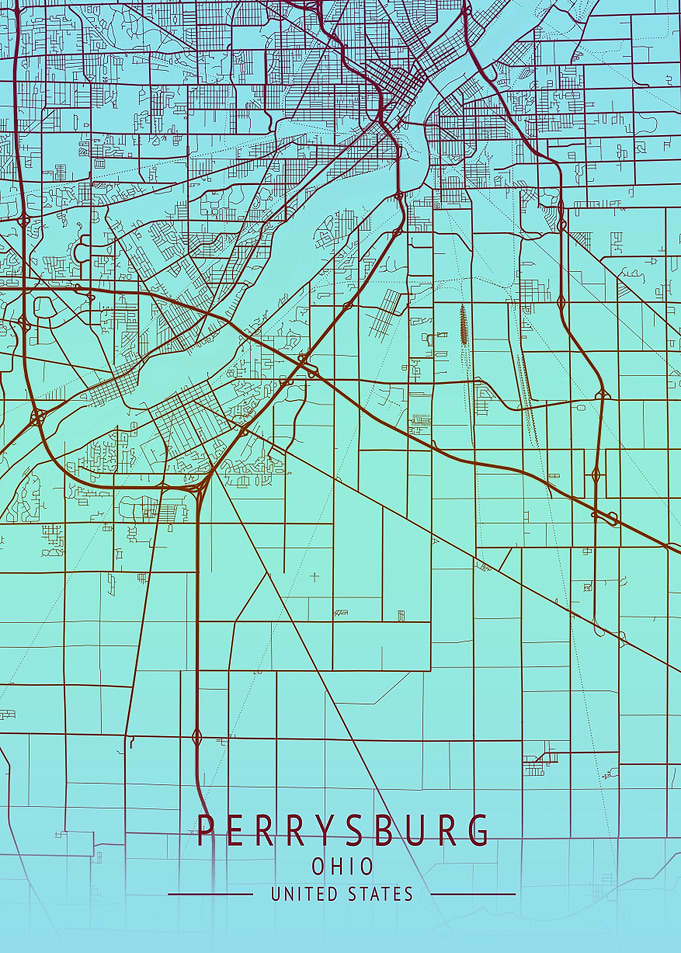 Perrysburg USA City Map