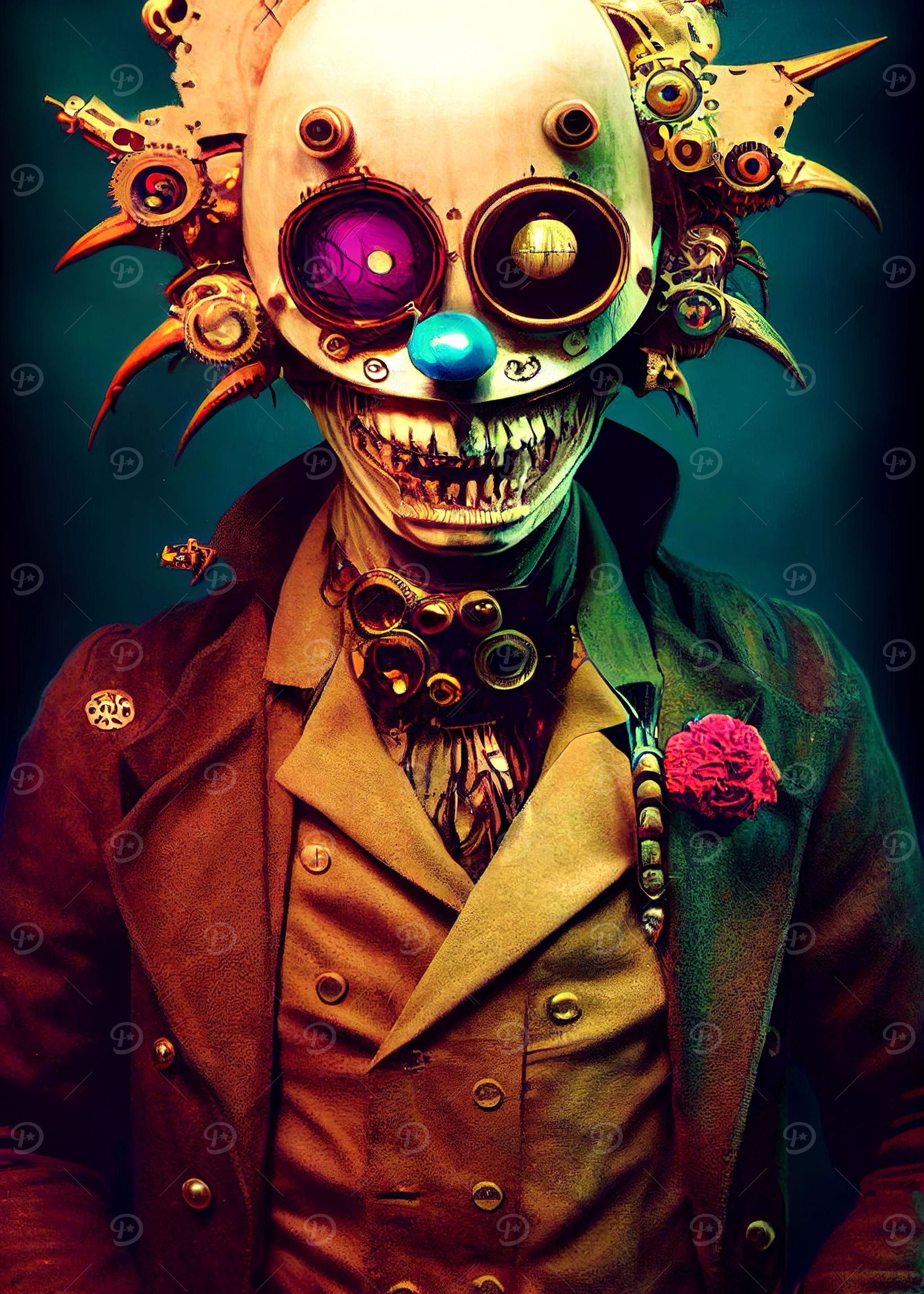 54 Steampunk Devil Clown