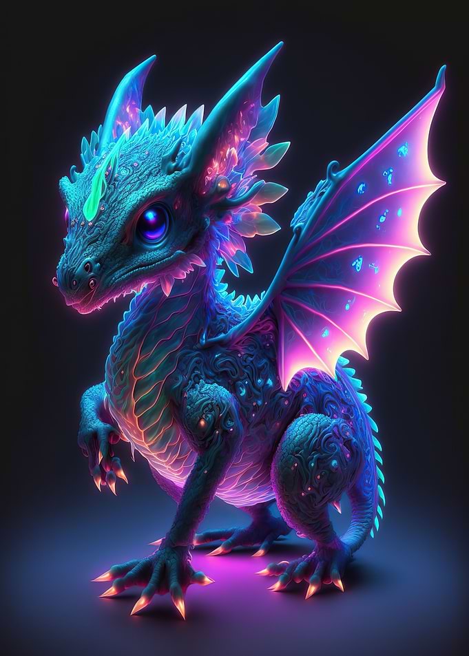 baby dragon neon