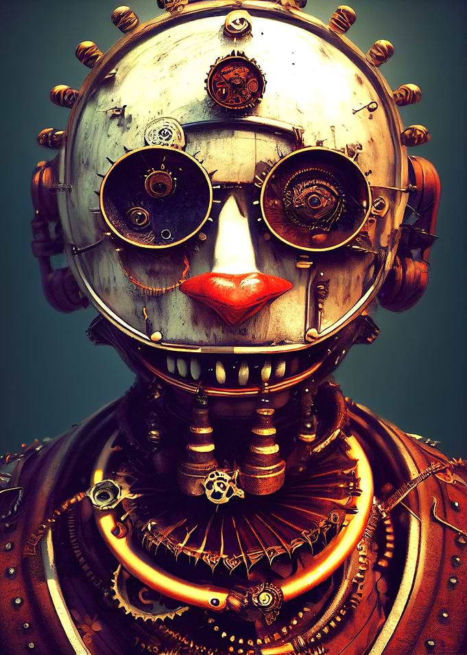 58 Steampunk Devil Clown