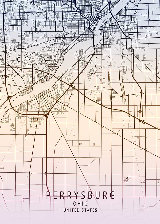 Perrysburg USA City Map