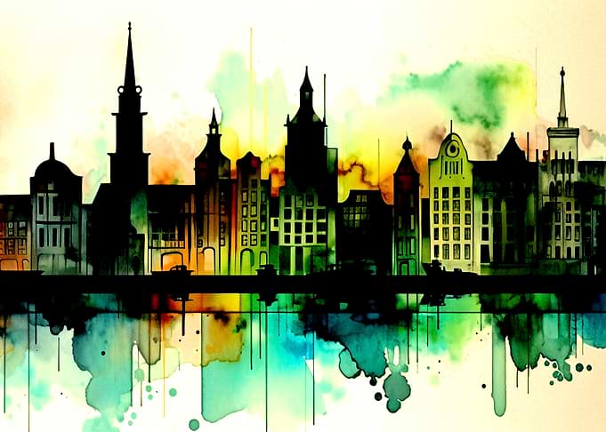 Watercolor City