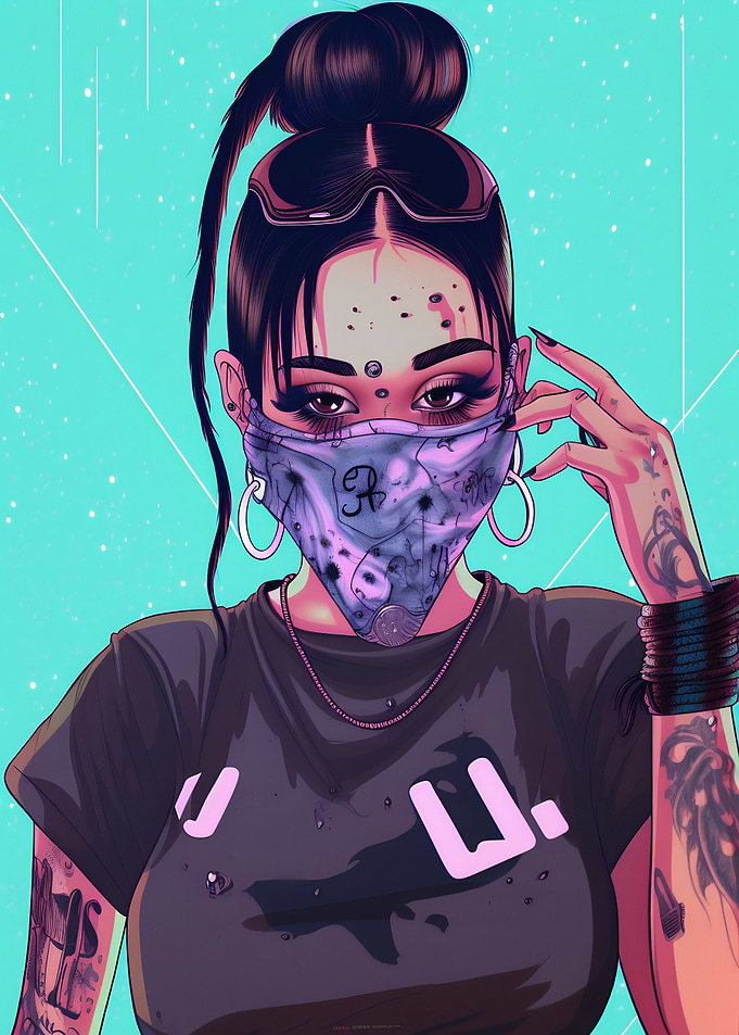 Tattooed Bandit Girl