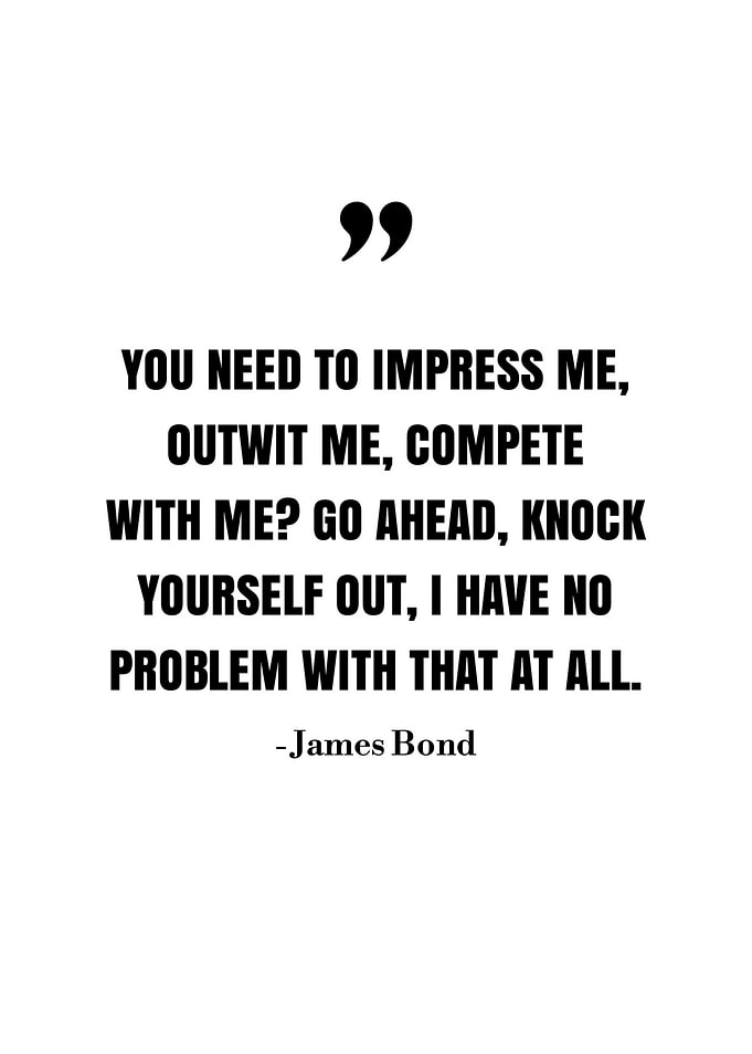 James Bond quotes