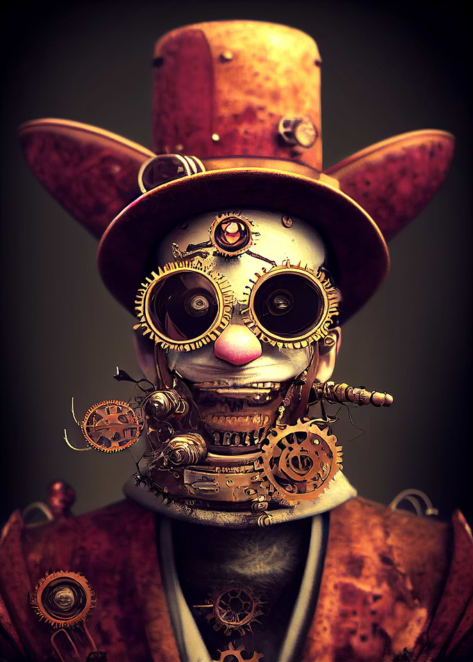 51 Steampunk Devil Clown