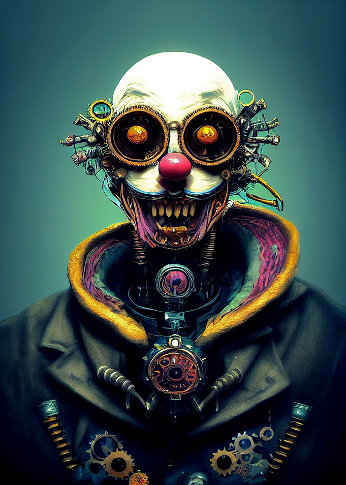 55 Steampunk Devil Clown