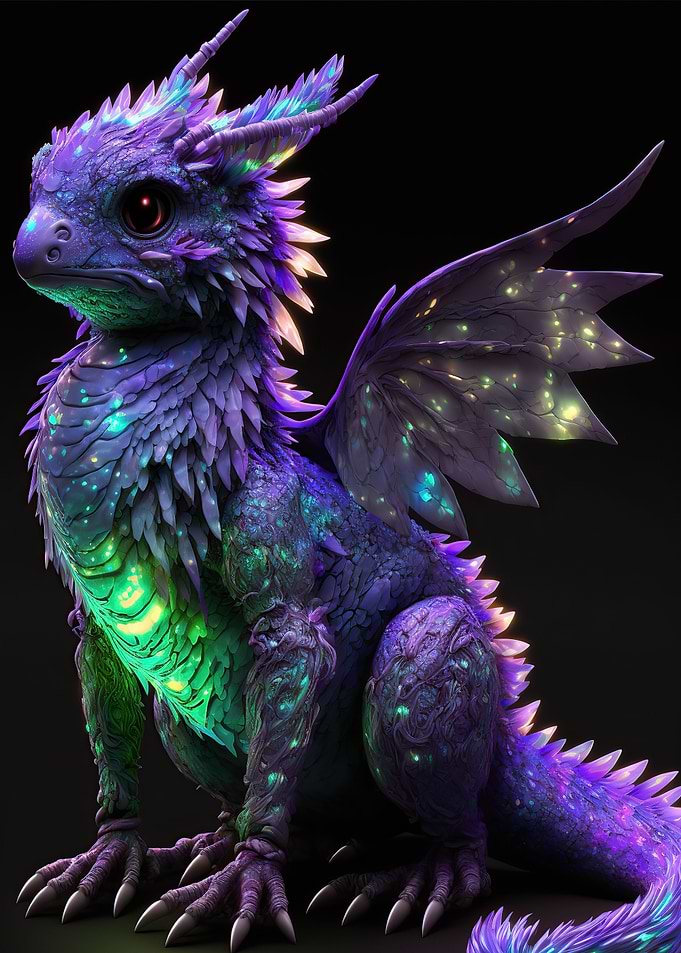 baby dragon neon