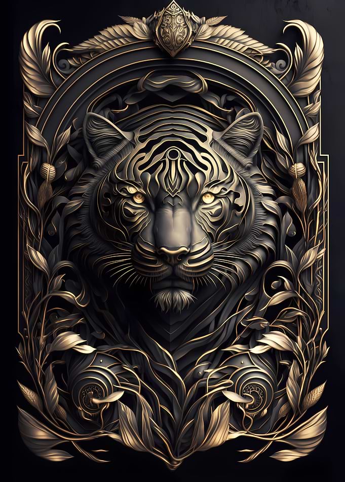 Mighty Tiger Art Deco