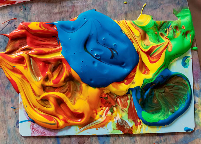 Paint splash blob
