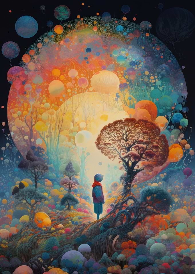 Surrealism graphic art