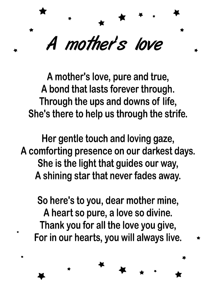 A Mothers Love