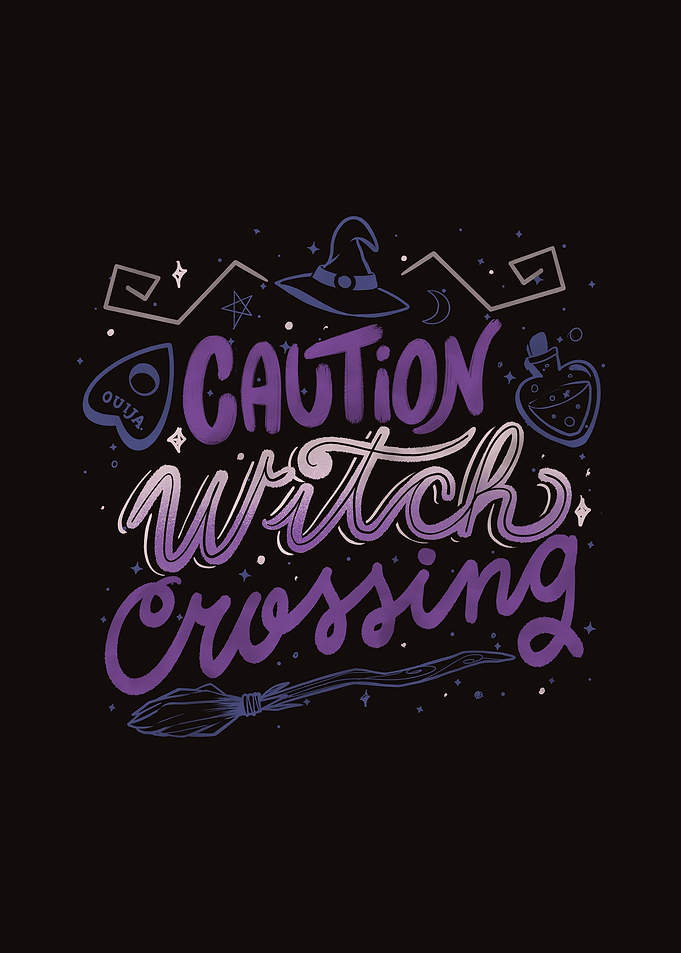 Caution Witch Crossing
