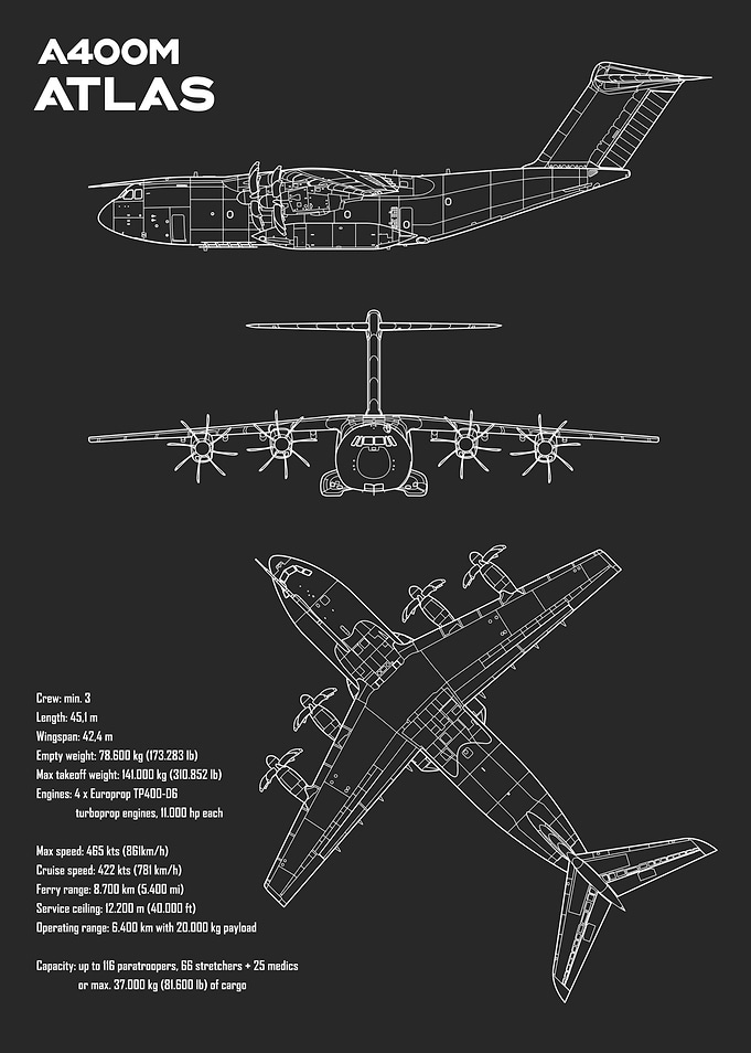 Airbus A400M Atlas plane