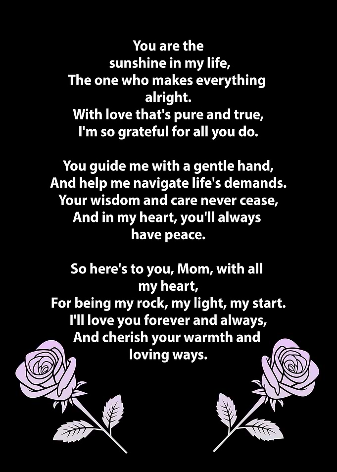 Mom My sunshine