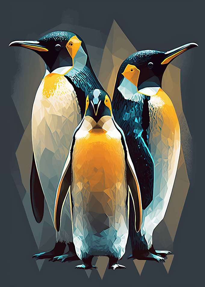penguins abstract