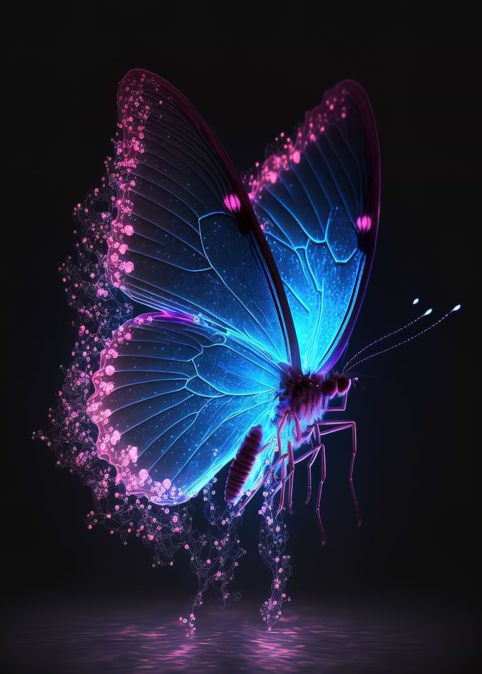 blue butterflies