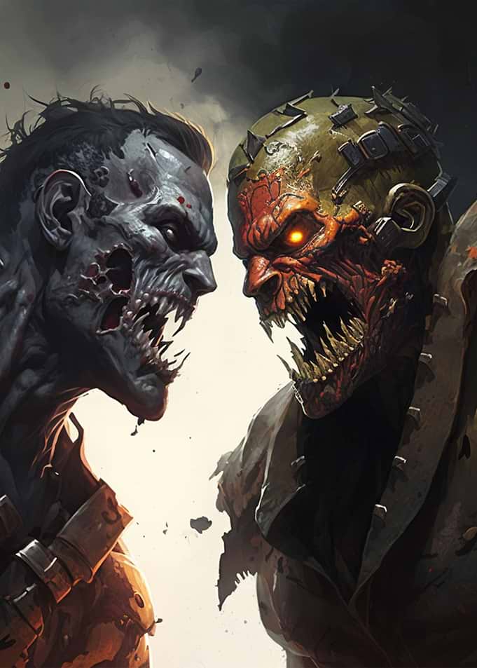 A Zombie Fighting Scene