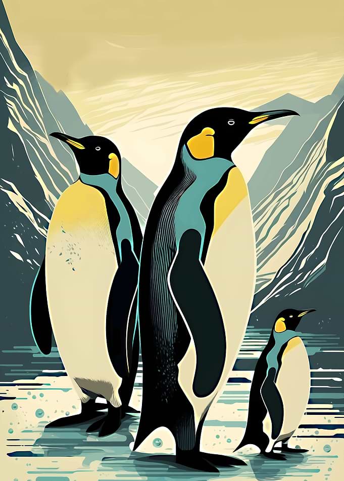 penguins abstract