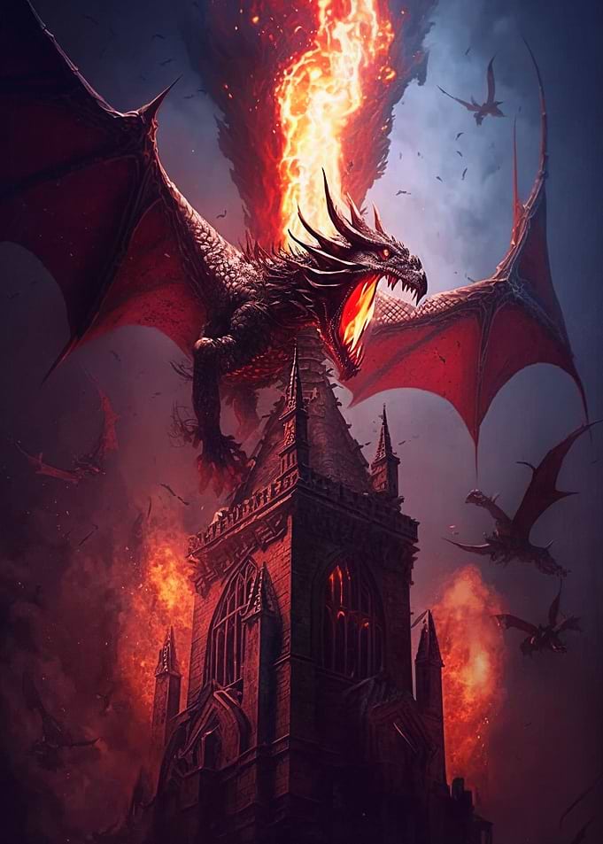 Dragon of fire