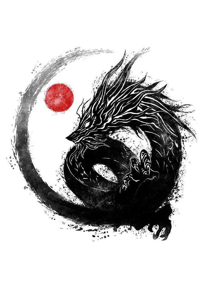 the Dragon strokes