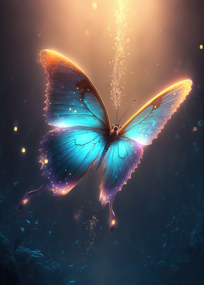 blue butterflies